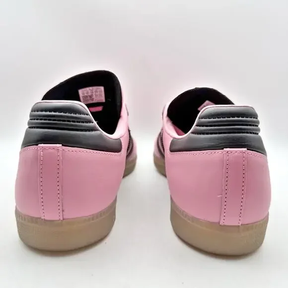 Adidas Mens Samba Messi Sneakers Size 13 Pink Suede Rubber EUC - Picture 9 of 12